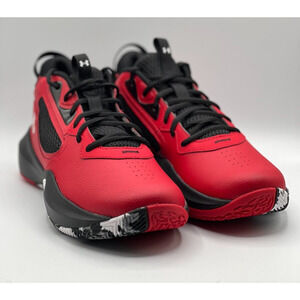 Under Armour Unisex Lockdown 6 Red‎ Black Basketball Shoe